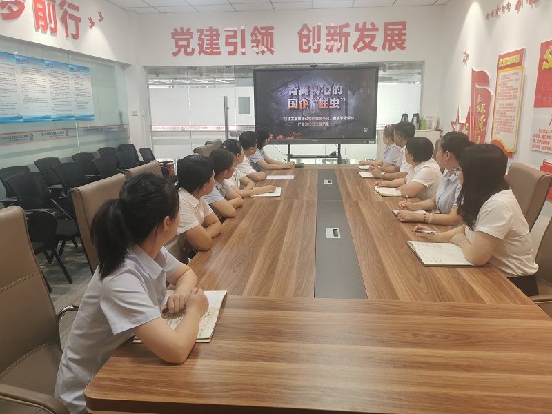 警示教育入人心 廉潔自律守初心 ——物貿公司觀(guān)看警示教育片《背離初心的國企蛀蟲(chóng)》