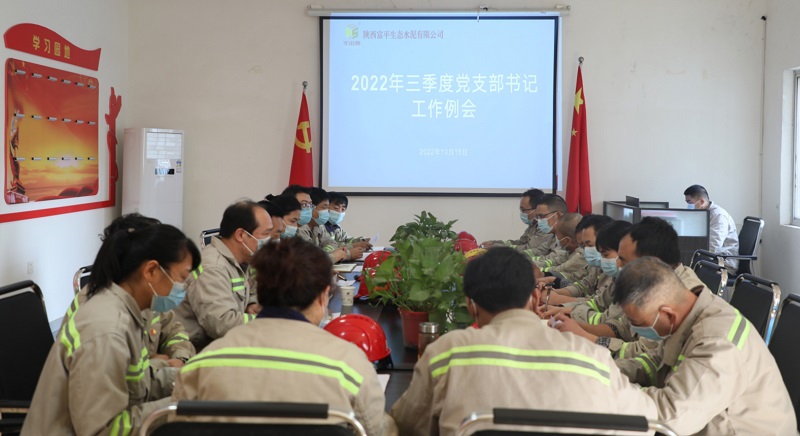 富平公司召開(kāi)2022年三季度黨支部書(shū)記例會(huì )