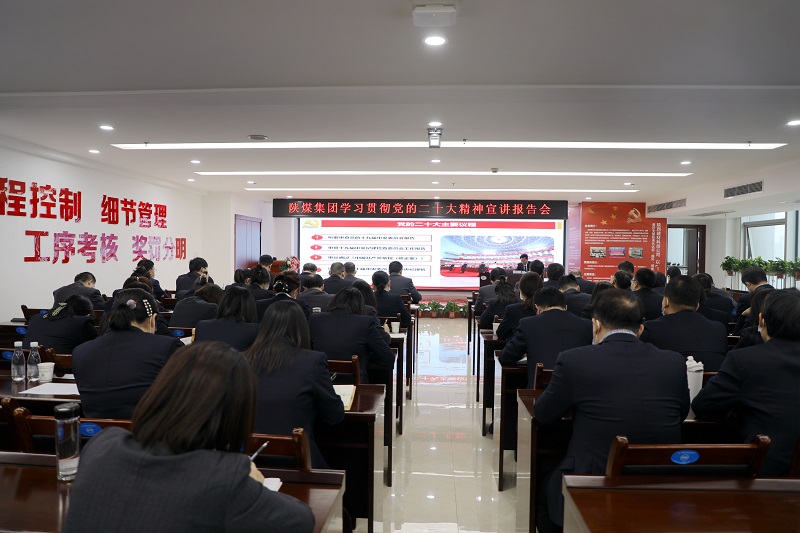 陜煤集團黨委委員、副總經(jīng)理尚建選到陜西建材科技公司開(kāi)展學(xué)習貫徹黨的二十大精神專(zhuān)題宣講