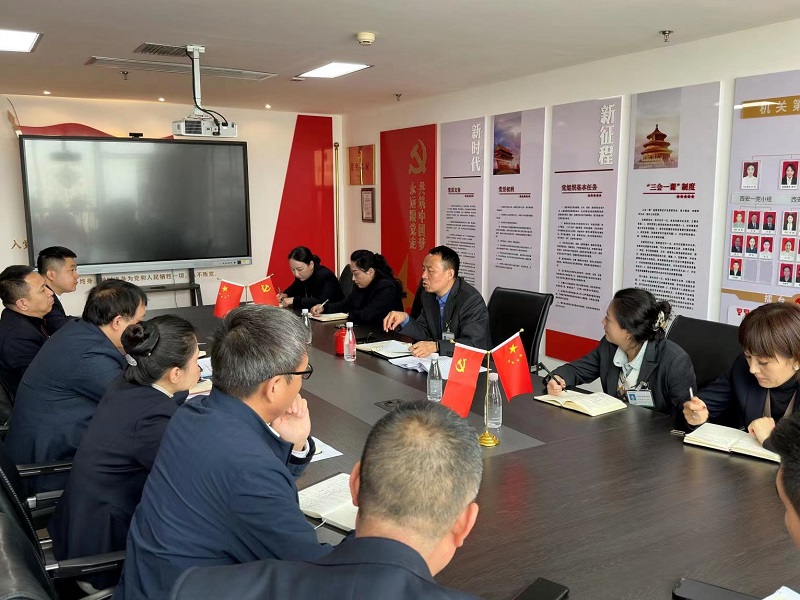 陜西建材科技公司副總經(jīng)理王琦到市場(chǎng)營(yíng)銷(xiāo)部調研指導工作