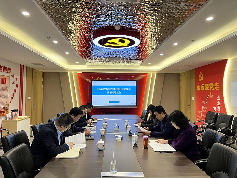 陜西建材科技公司黨委副書(shū)記、總經(jīng)理周紅到智引公司調研指導工作