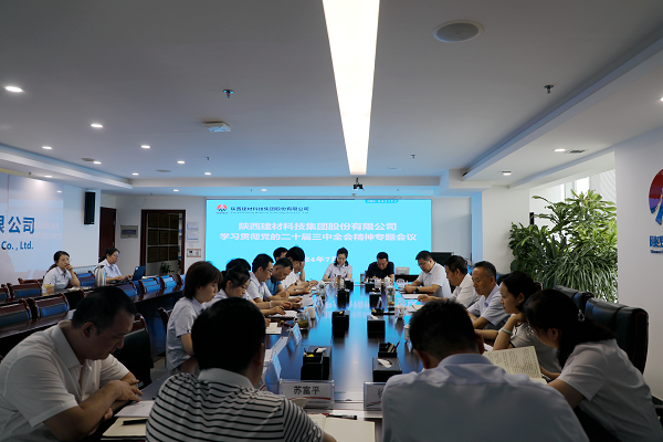 陜西建材科技公司召開(kāi)學(xué)習貫徹黨的二十屆三中全會(huì )精神專(zhuān)題會(huì )議
